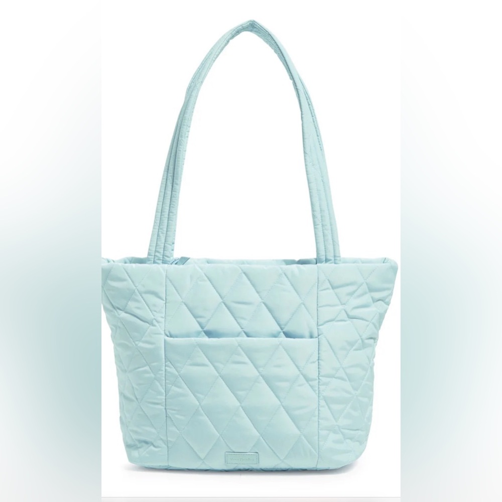 Vera Bradley Small Ultralight Tote Bag in Sea Salt Blue